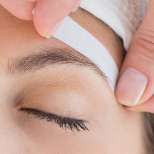 Eyebrow hair removal wax tape